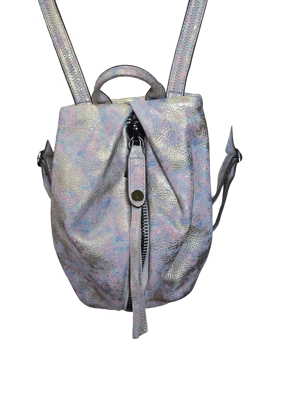 Aimee Kestenberg Mini Leather Backpack Iridescent Metallic